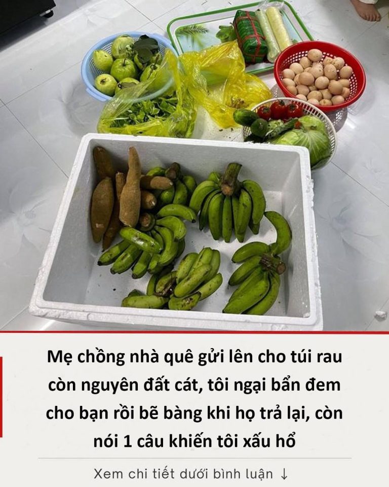 Mẹ chồng nhà quê gửi lên cho túi rau còn nguyên đất cát, tôi ngại bẩn đem cho bạn rồi bẽ bàng khi họ trả lại, còn nói 1 câu khiến tôi xấu hổ