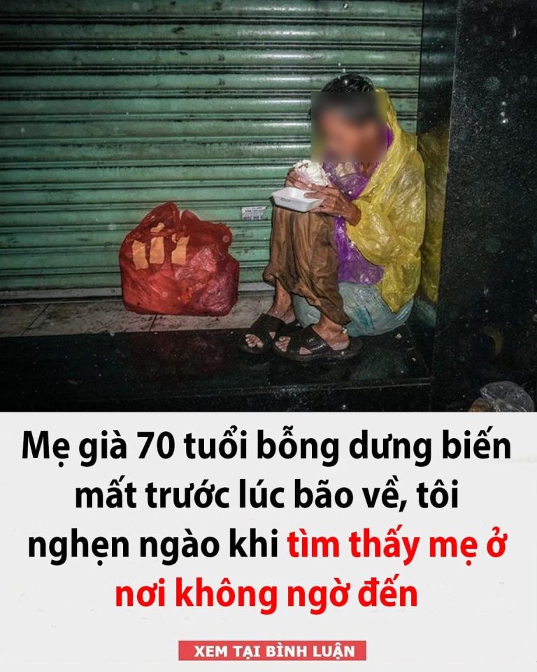 Mẹ già 70 tuổi bỗng dưng biến mất trước lúc bão về, tôi nghẹn ngào khi tìm thấy mẹ ở nơi không ngờ đến