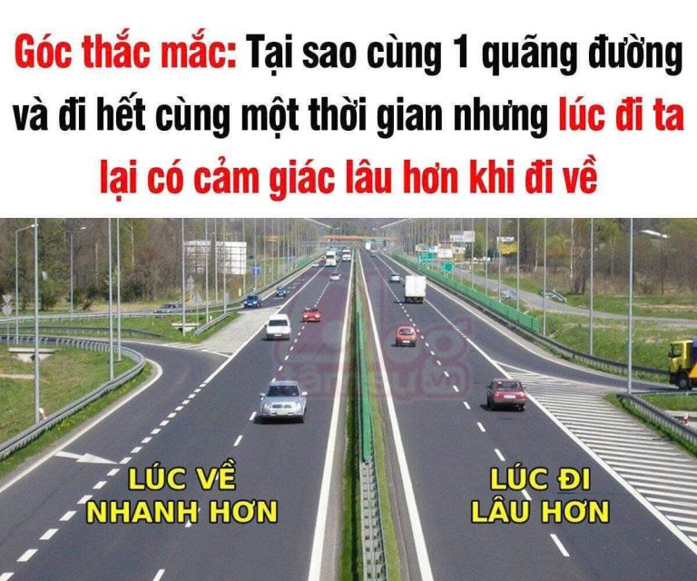 Tại sao bạn ʟuôn cảm thấy đường về ngắn hơn đường đi?