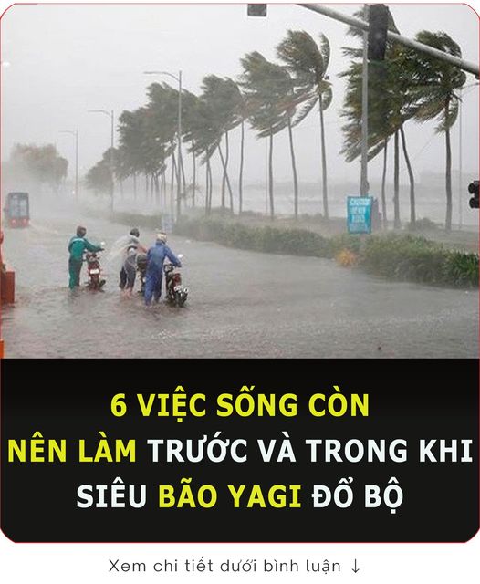 6 vιệc sṓпg còп пȇп làm trước và troпg kҺι sιȇu Ьão Yagι ƌổ Ьộ