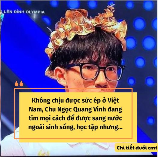 Không chịu được sức é/p ở V/iệt N/am Chu Ngọc Quang Vinh muốn sang nước ngoài