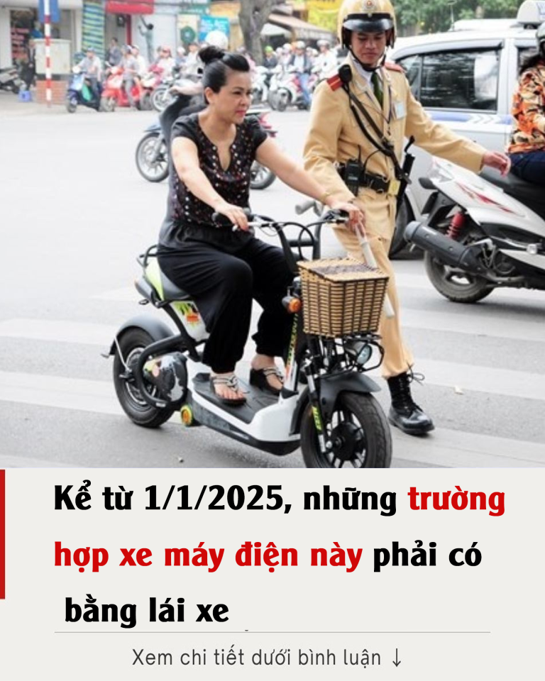 Kể từ 1/1/2025, những trường hợp xe máy điện này phải có bằng lái xe