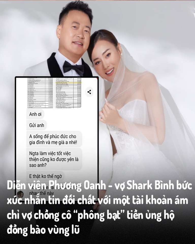 Phương Oanh: ‘Tôi rất buồn và không ngờ làm việc thiện cũng dính phông bạt’