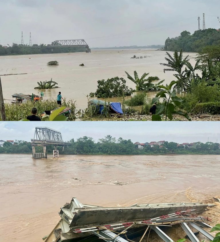 TIN VUI NHẤT trong vụ s-ậ-p cầu Phong Châu: 4 người trong xe con r-ơ-i xuống dòng nước bị cuốn đi xa 10 km đã được cứu sống và vào bờ an toàn 🙏🙏🙏