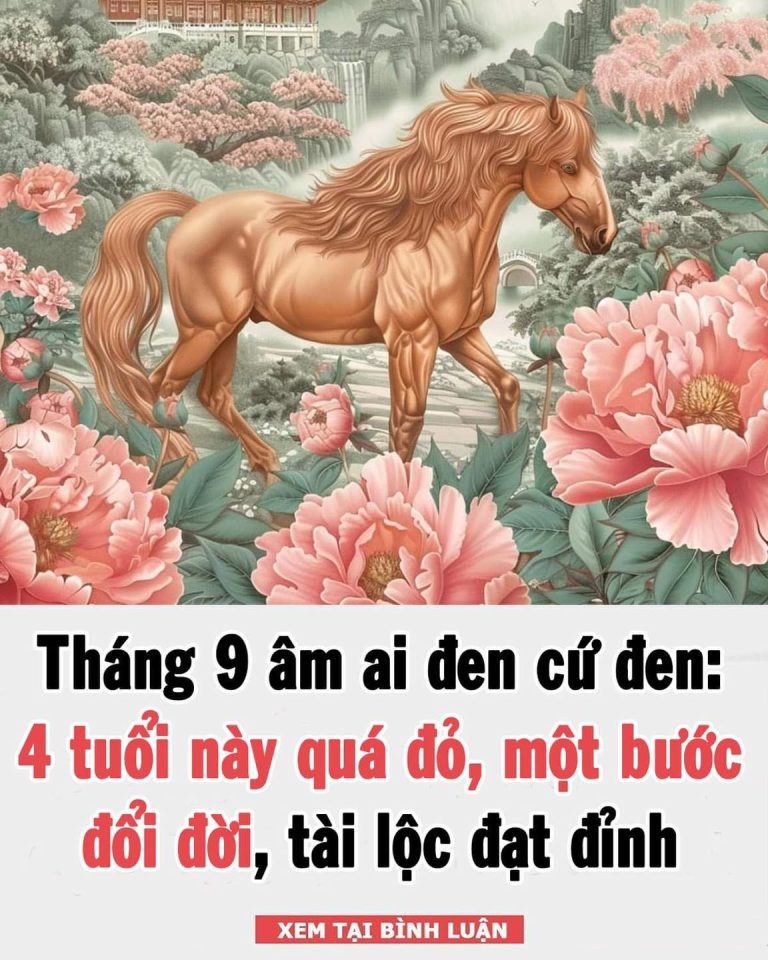 Tháng 9 âm ai đen cứ đen: 4 tuổi này quá đỏ, một bước đổi đời, tài lộc đạt đỉnh