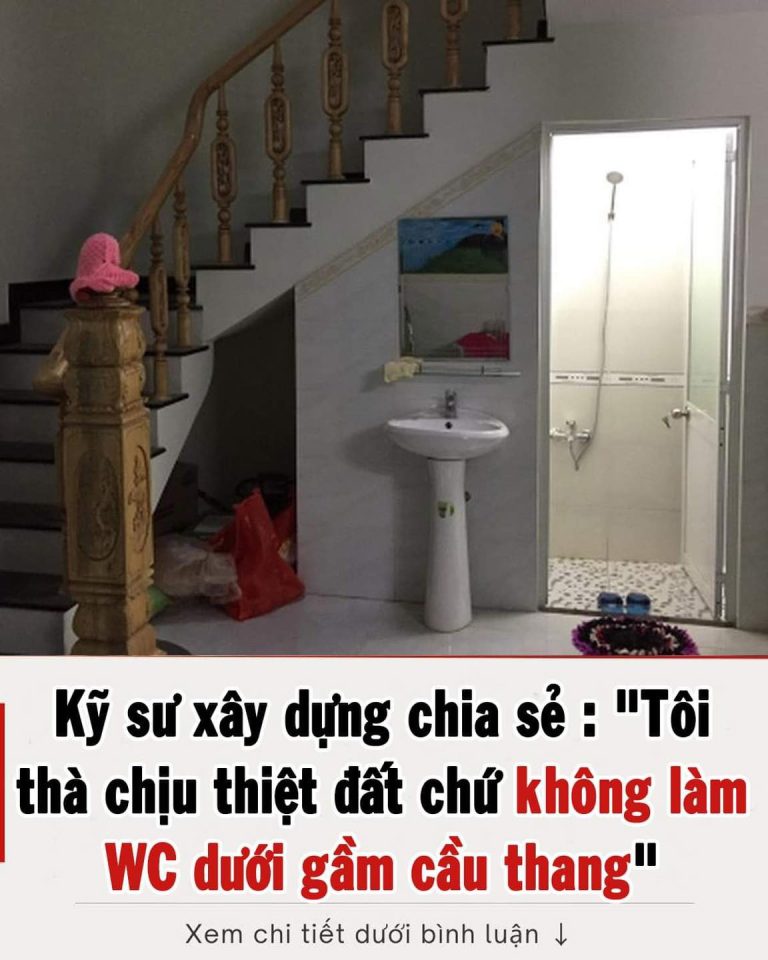 Kỹ sư xây dựng: Thà thiệt đất chứ không làm WC gầm cầu thang