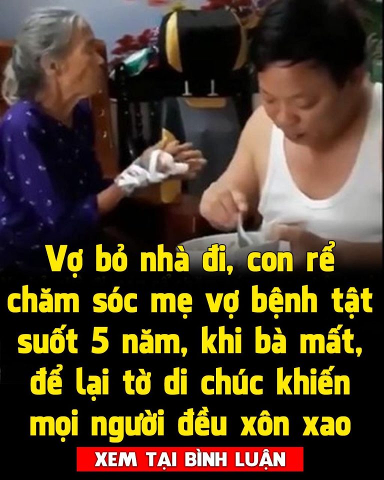 Vợ bỏ nhà đi, con rể chăm sóc mẹ vợ bệnh tật suốt 5 năm, khi bà mất, để lại tờ di chúc khiến mọi người đều xôn xao