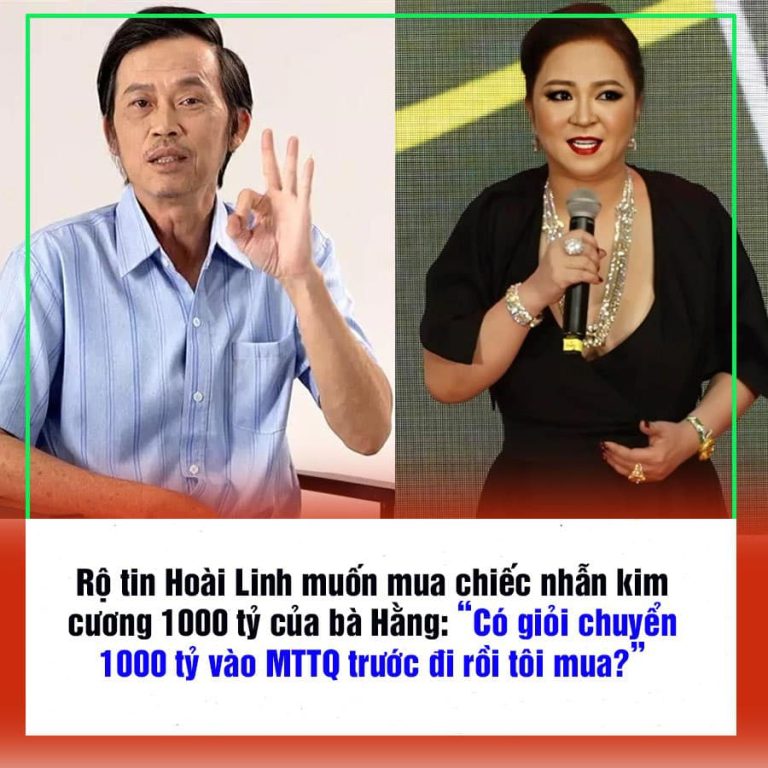 Rộ tin Hoài Linh muốn mua chiếc nhẫn kim cương 1000 tỷ của bà Hằng: “Có giỏi chuyển 1000 tỷ vào MTTQ trước đi rồi tôi mua?”