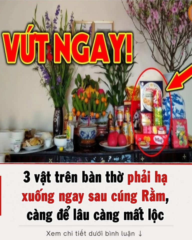 3 vật trên bàn thờ phải hạ xuống ngay sau cúng Rằm, càng để lâu càng mất lộc