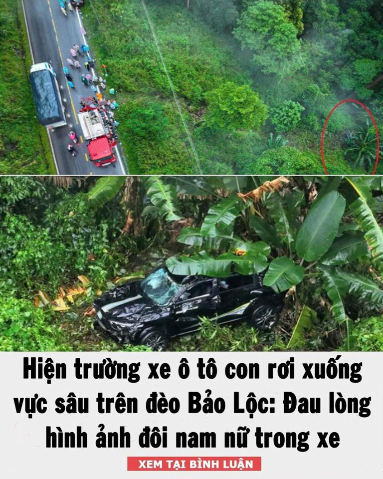 Hiện trường xe ô tô con rơi xuống vực sâu trên đèo Bảo Lộc: Nạn nhân nam ở TP.HCM tử vong