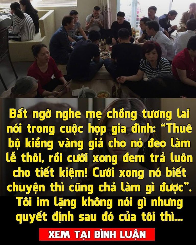 “Thuê bộ kiềng vàng giả cho nó đeo làm lễ thôi, rồi cưới xong đem trả luôn cho tiết kiệm!”