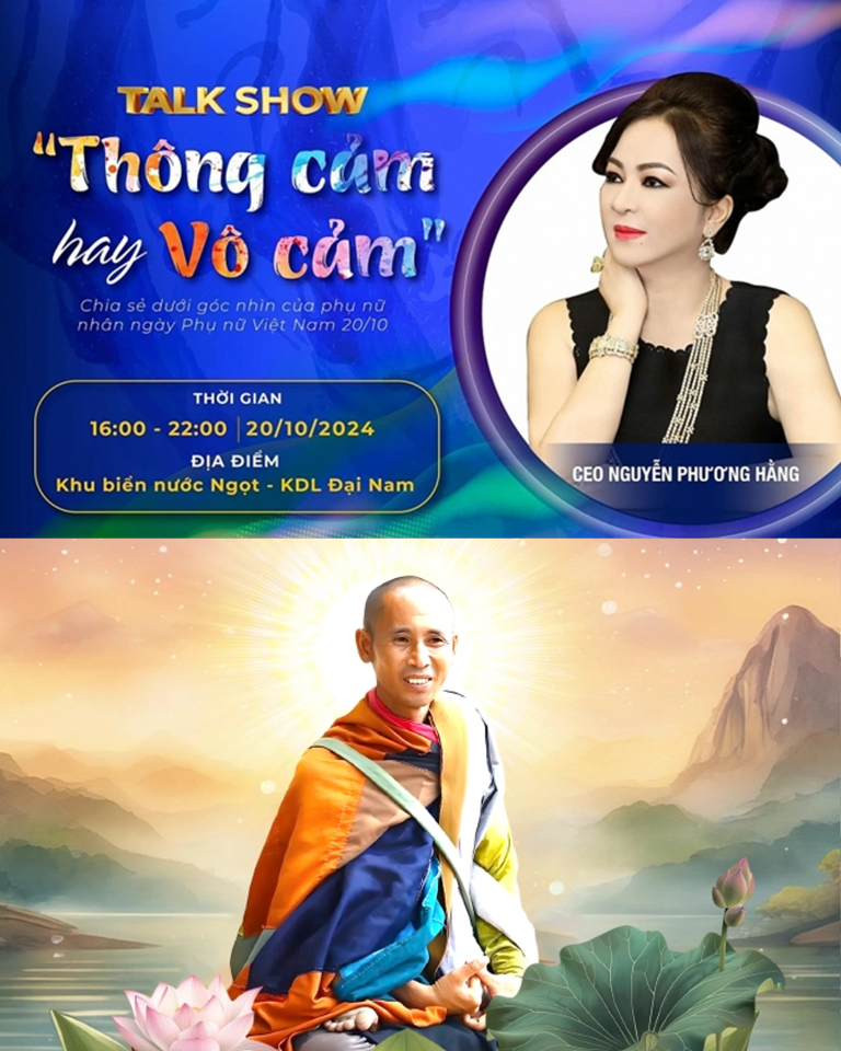 Sau tuyên bố ‘vạch trần’ ông Thích Minh Tuệ, bà Phương Hằng chính thức tổ chức talkshow trực tiếp khiến bao người ngỡ ngàng: Phương Hằng tôi nói là làm!