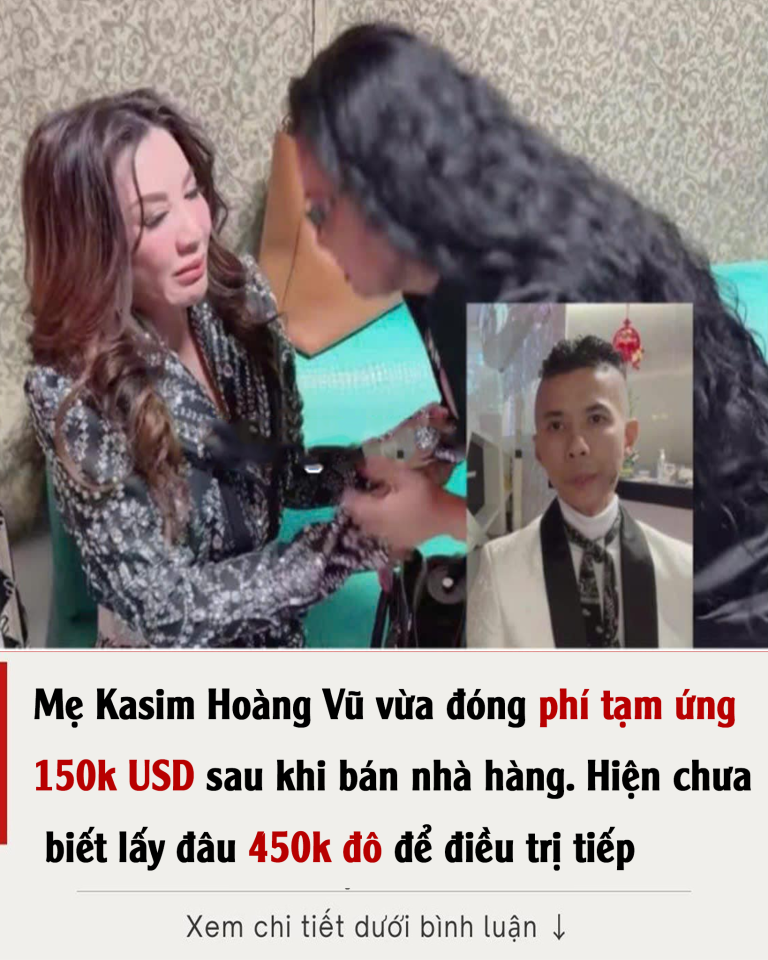 Mẹ Kasim cho biết giờ gia đình Kasim khánh kiệt chỉ còn 1 ngôi nhà đang ở, vợ con Kasim đang ở đó nên không bán được và ngôi nhà ấy vẫn đang nợ ngân hàng, vợ Kasim đang làm nuôi 2 con. Hiện không thể bán nhà ở được vì bán nhà thì cả nhà sẽ thành homeless. Ca sĩ Ái Vân đã quyên góp được 300 đô hỗ trợ Kasim. Đồng thời cũng đang kêu gọi bạn bè. Hiện Kasim vừa đóng phí tạm ứng 150k USD sau khi bán nhà hàng. Hiện chưa biết lấy đâu 450k đô để điều trị tiếp.