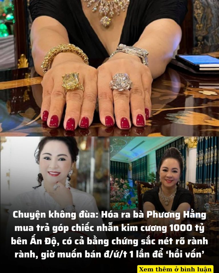 Chiếc nhẫn kim cương 1000 tỷ của bà Phương Hằng là … mua trả góp