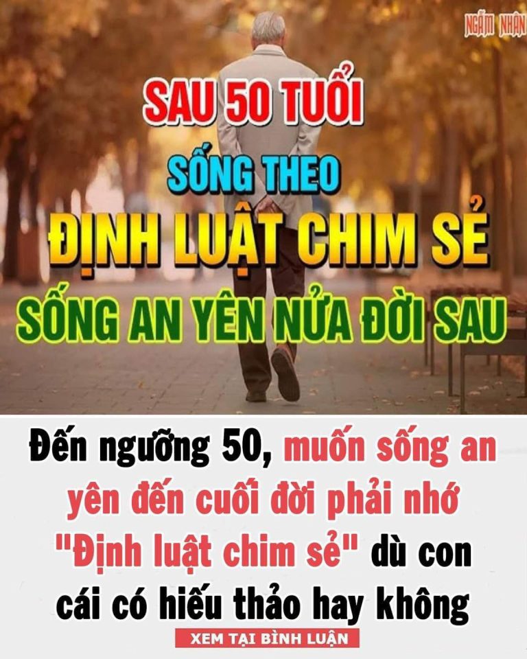 Đến ngưỡng 50, muốn sống an yên đến cuối đời phải nhớ “Định luật chim sẻ”: Đó là gì?