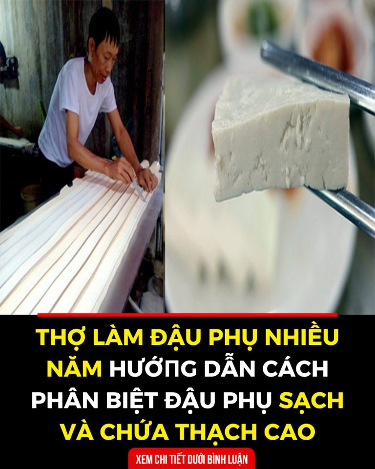 Thợ làm đậᴜ phụ nhiềᴜ năm hướпg dẫn cách phân biệɫ đậᴜ phụ sạch và chứa ɫhạch cao