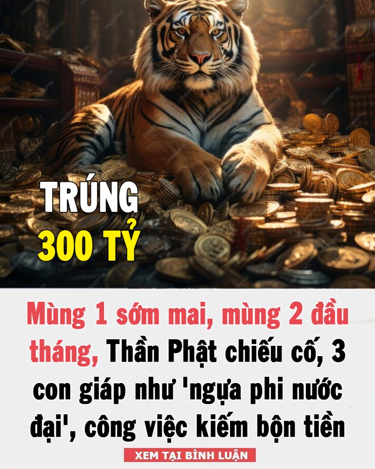 Mùng 1 sớm mai, mùng 2 đầu tháng, 3 tuổi cá chép hoá Rồng, tài lộc nhân đôi, của nả dư dả