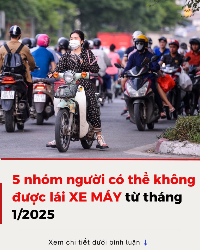 5 nhóm người có thể không được lái xe máy từ năm 2025 …