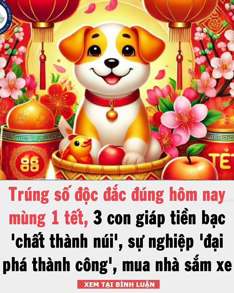 Trúng số độc đắc đúng ngày 29/1/2025, 3 con giáp tiền bạc ‘chất thành núi’, sự nghiệp ‘đại phá thành công’, mua nhà sắm xe dễ dàng