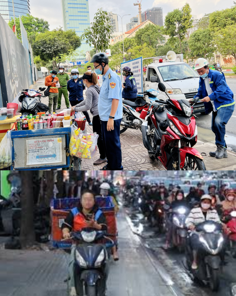 Chạy xe máy lên vỉa hè để nghe điện thoại, vào mua hàng có bị xử phạt?