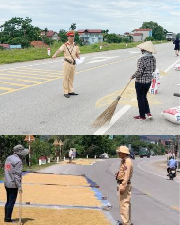 Mức phạt đối với hành vi phơi lúa, chơi thể thao trên đường