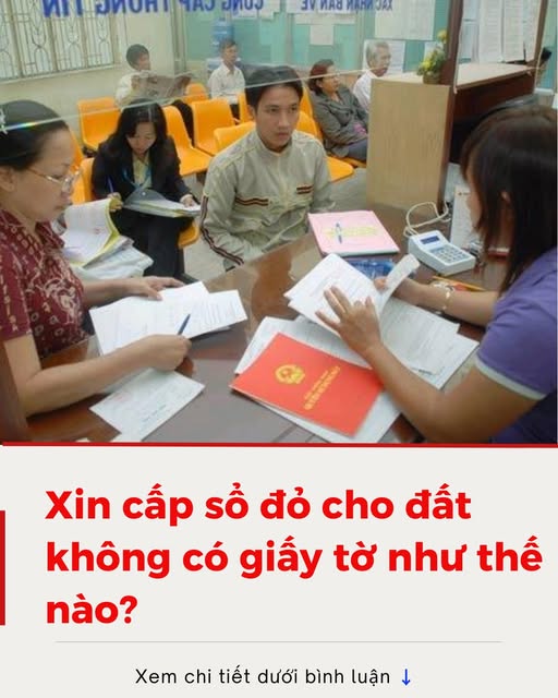Xin cấp sổ đỏ cho đất không có giấy tờ như thế nào?
