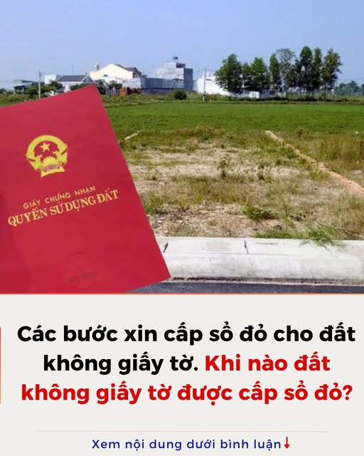 Khi nào đất không giấy tờ được cấp sổ đỏ? Các bước xin cấp sổ đỏ cho đất không giấy tờ