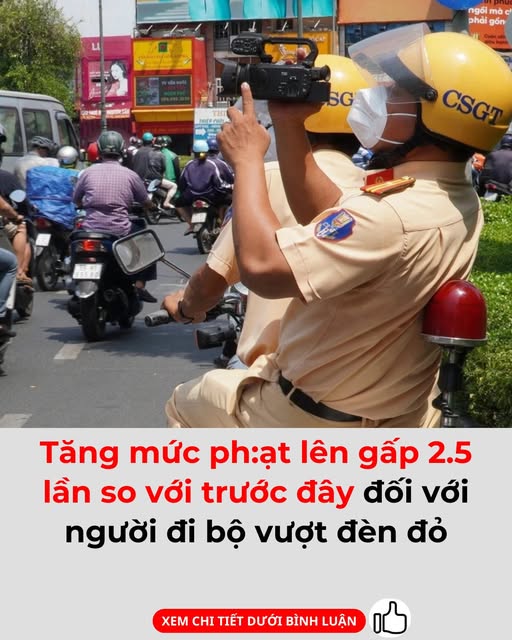 Người đi bộ vượt đèn đỏ bị phạt đến 250.000 đồng