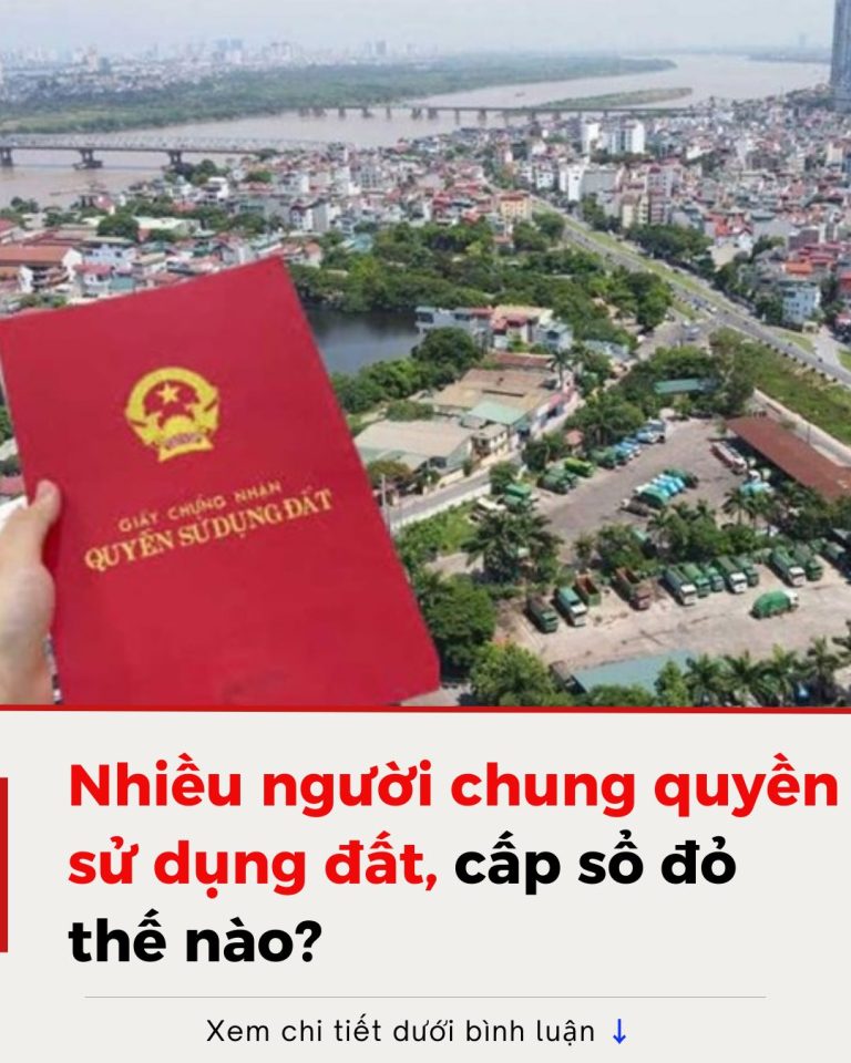 Cấp sổ đỏ cho những người có chung quyền sử dụng đất từ 1.8