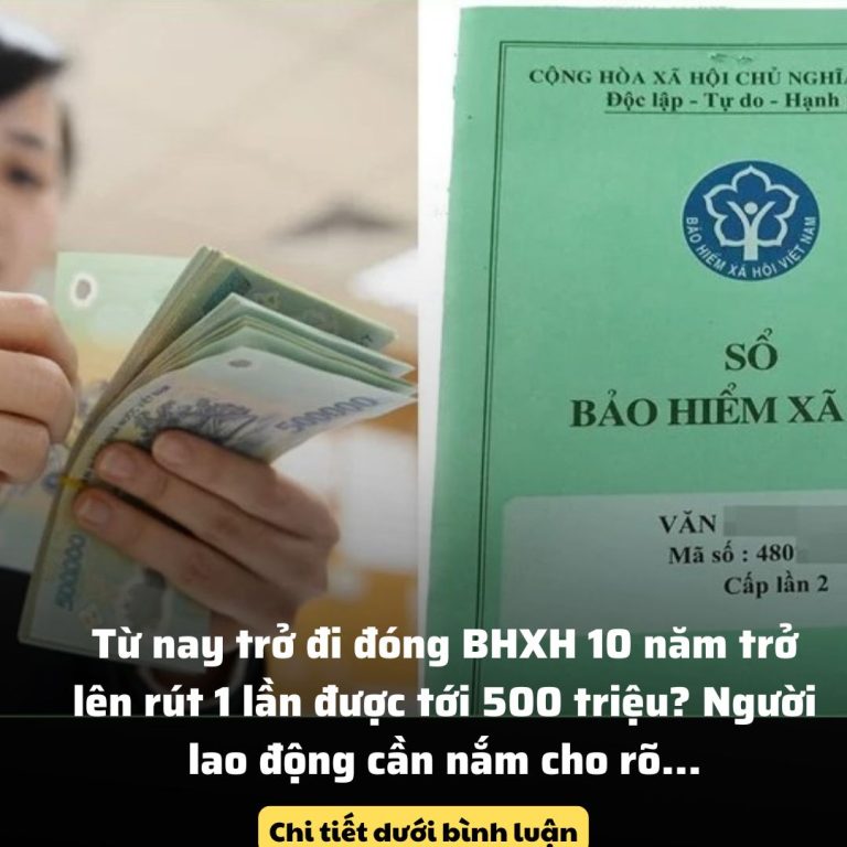 Đóng BHXH 10 năm trở lên rút 1 lần được tới 500 triệu? Thực hư ra sao?