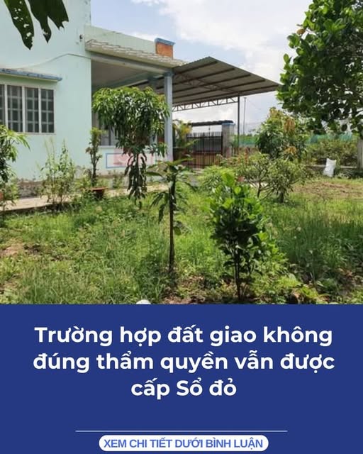 Trường hợp đất giao không đúng thẩm quyền vẫn được cấp sổ đỏ