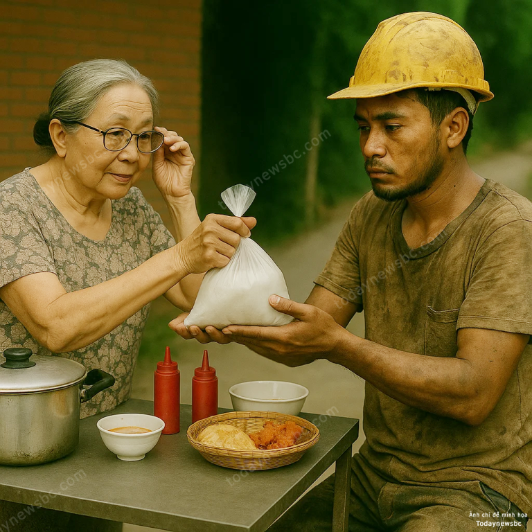 Thấy anh thanh niên phụ hồ ngày nào cũng x:in cơm th:ừa ở quán mang về. Bà chủ quán đi theo và chứng kiến một cảnh khiến bà ch:ết l:ặng…
