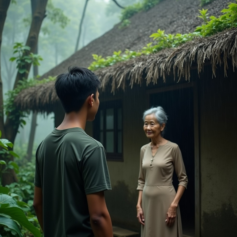 Chàng thanh niên đi từ thiện chẳng may bị lạc đường và gặp trời mưa đêm. Cậu xin vào tá túc ở một ngôi nhà nhỏ lẻ loi ven đường để rồi khi vào trong, cậu thấy một tấm ảnh khiến mình l/ặng người…