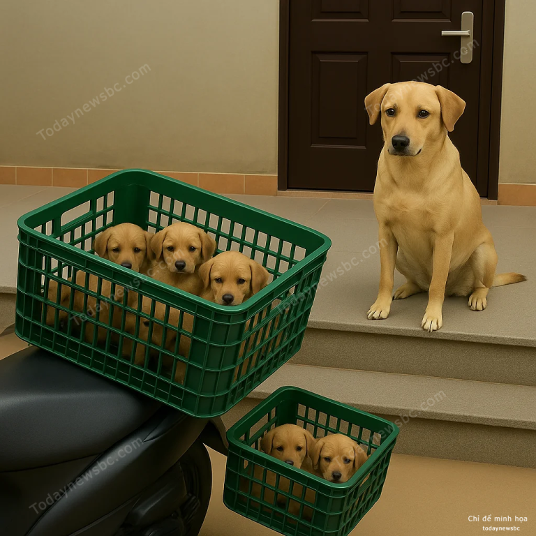 Thương con, nhớ con nhưng cũng yêu chủ và ko muốn làm chủ phiền lòng, vậy nên em chó mẹ chứng kiến đàn con bị đem bán mà chỉ có thể ngồi im…