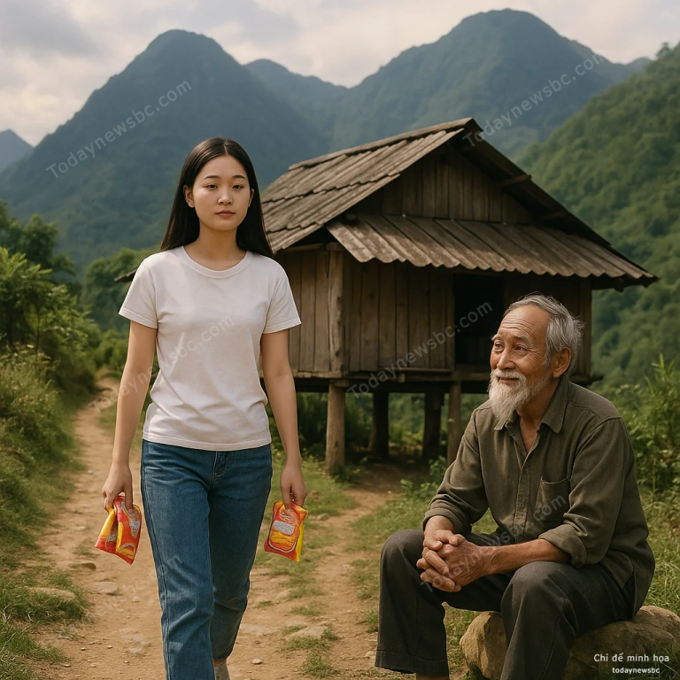 Đi lên vùng cao làm từ thiện bị lạc đường giữa nói rừng, cô gái vào nhà cụ ông ngủ nhờ, ai ngờ nửa đêm ông cụ đưa cho cô 1 thứ khiến cô sững người…