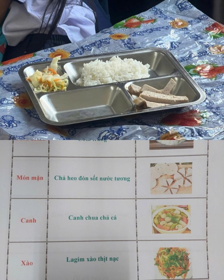 Cận cảnh suất cơm bán trú 27000 dành cho học sinh tiểu học tại Đà Nẵng, hiệu trưởng lên tiếng thanh minh nhưng lại khiến CDM phano
