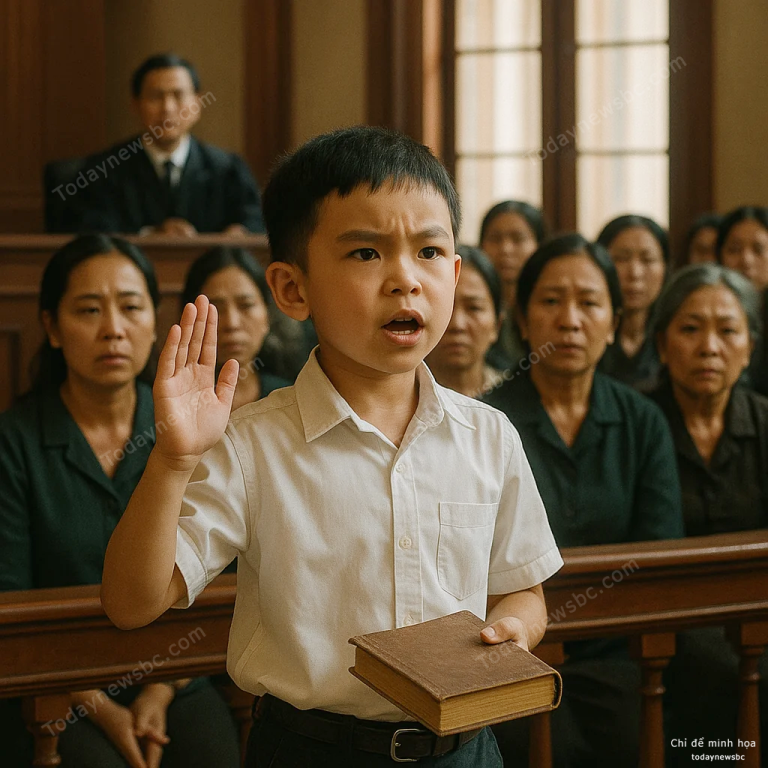 Cậu bé 12 tuổi giỏi luật tự tin một mình lên tòa để cứu cha , điều cậu nói ở tòa khiến ai cũng khóc
