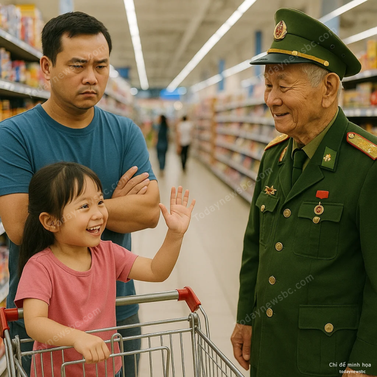 Đứa bé vẫy tay với cựu chiến binh tại siêu thị, bản năng quân ngũ của ông cảm thấy điều bất thường