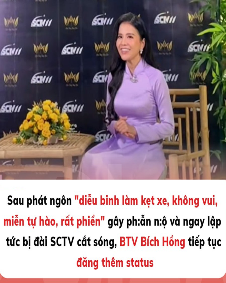 Sau phát ngôn ‘diễu binh làm kẹt xe, không vui, miễn tự hào, rất phiền’, BTV Bích Hồng tiếp tục đăng thêm status
