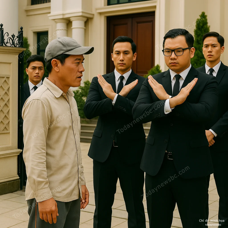 Người đàn ông mặc đồ thợ xây đến trước cổng biệt thự thì bị vệ sĩ canh gác không cho vào, 30 phút sau tất cả người ở trong nhà ch/ết lặng khi biết được danh tính thật sự chính là…