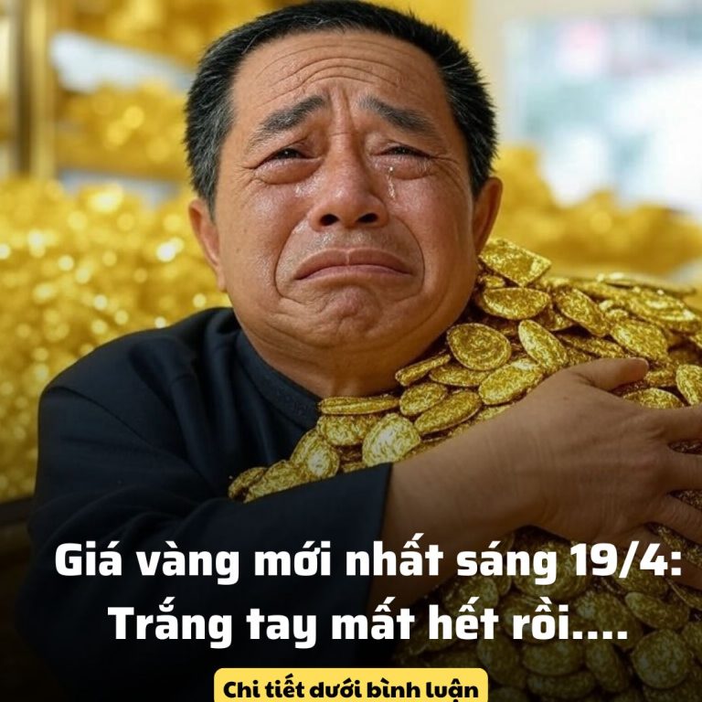 Sáng 19/4, giá vàng trong nước lao dốc mạnh, giảm 6 triệu đồng mỗi lượng