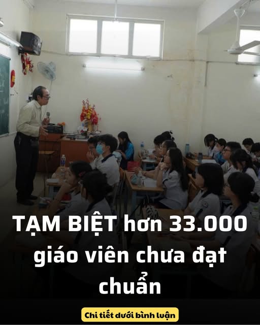 Không tin nổi hơn 33.000 giáo viên chưa đạt chuẩn, xin tạm biệt!